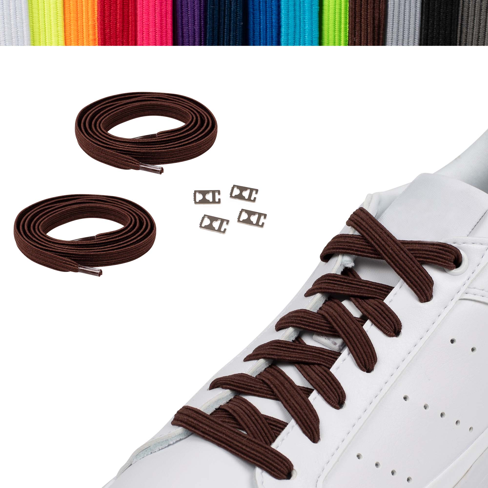 funnytree-elastische-schnuersenkel-speed-locks-casual-brown funnytree-elastische-schnuersenkel-speed-locks-casual-brown