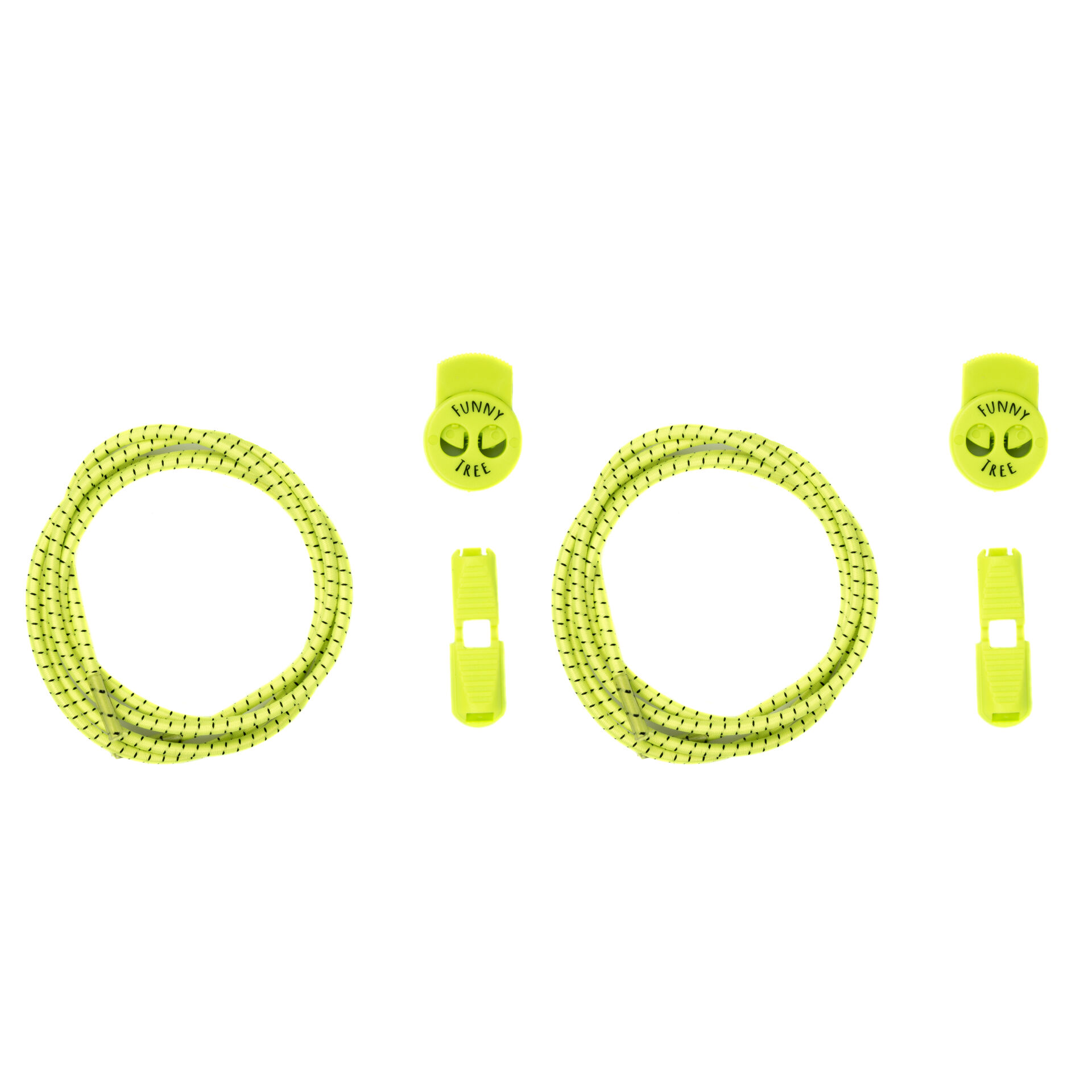 funnytree-elastische-schnuersenkel-speed-locks-active-neon-yellow-gerollt